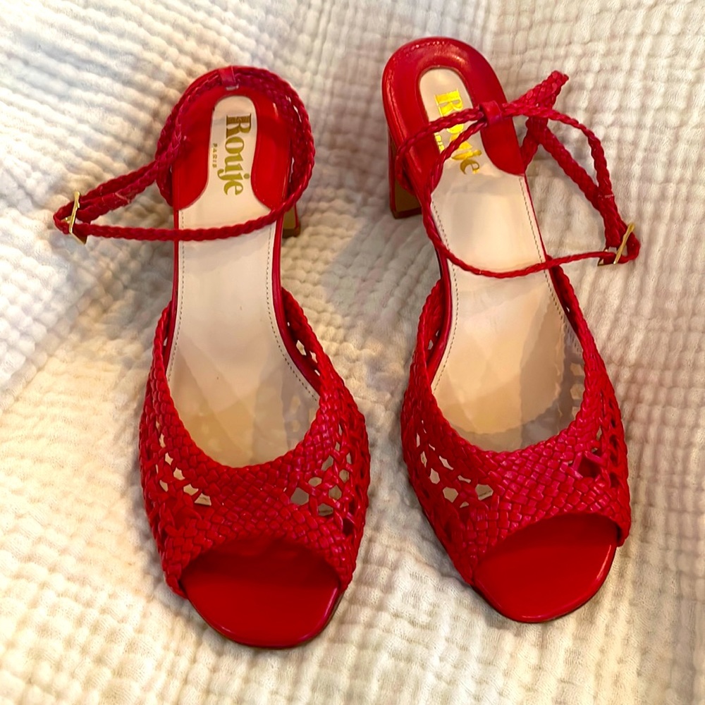 Red Rouje Liz heeled sandals 38